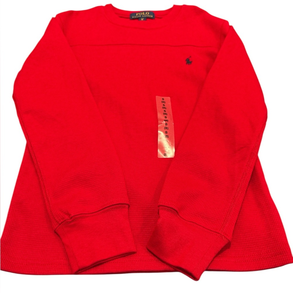 Polo by Ralph Lauren Red Crew Neck Sweater